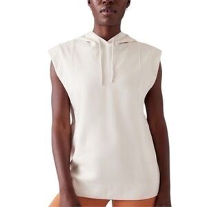 Athleta Sundown Tank Sweatshirt • Small • Off White